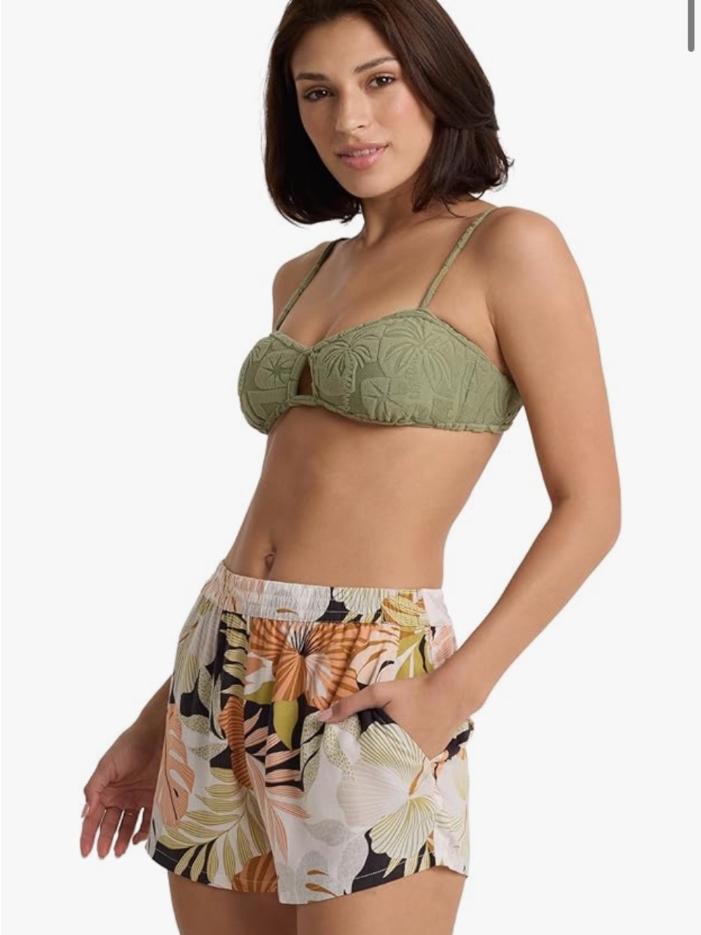 Volcom Beach Bandit Elastic Waist Short Size M NWT